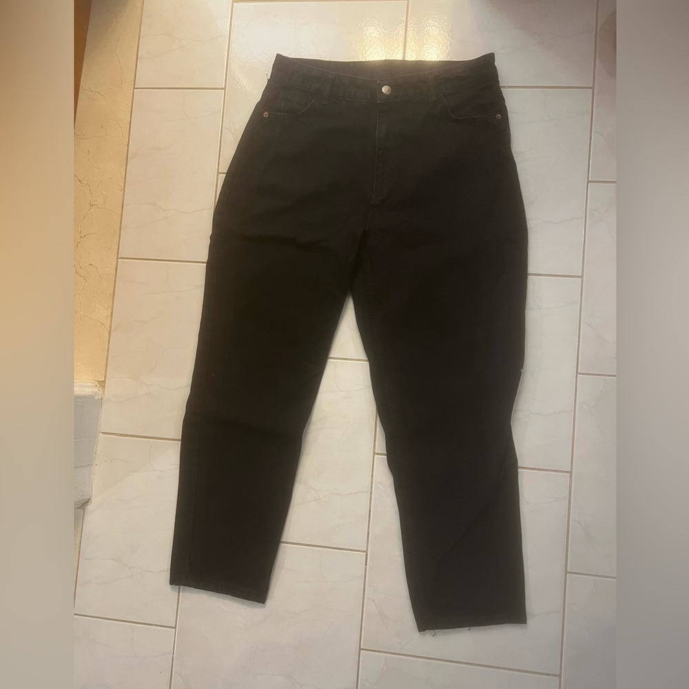 Denim Women's Denim Collection Black Denim 5 Pocket Mom Jeans